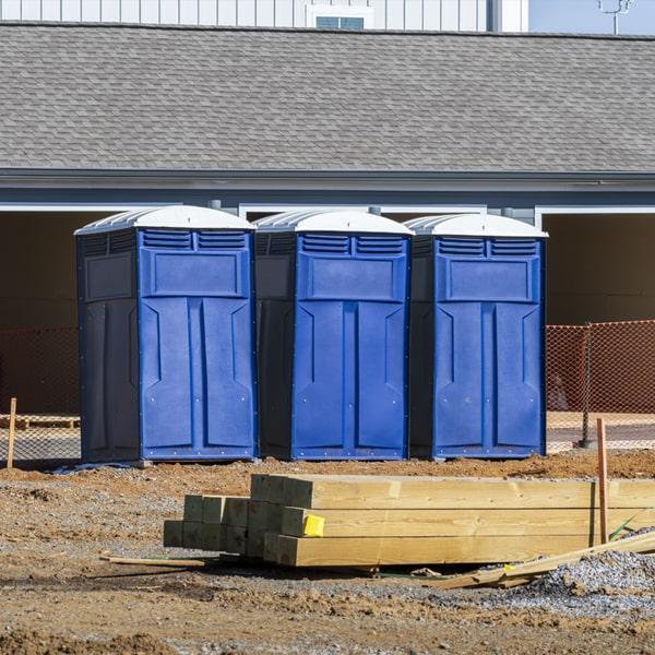 Heavy-duty construction site porta potty in Hayward, California